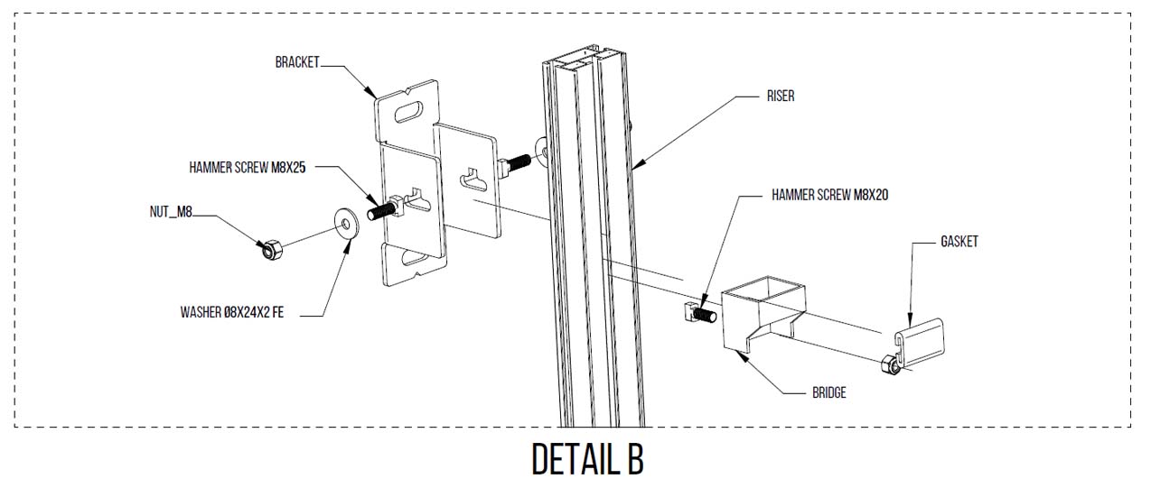 Aluminium substrucure
